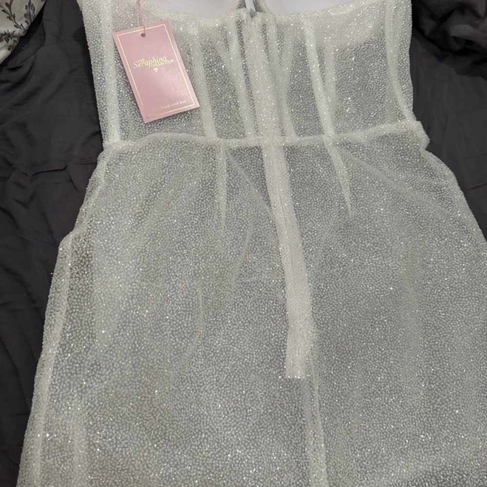 NWT Seraphina collection champagne sparkle dress.